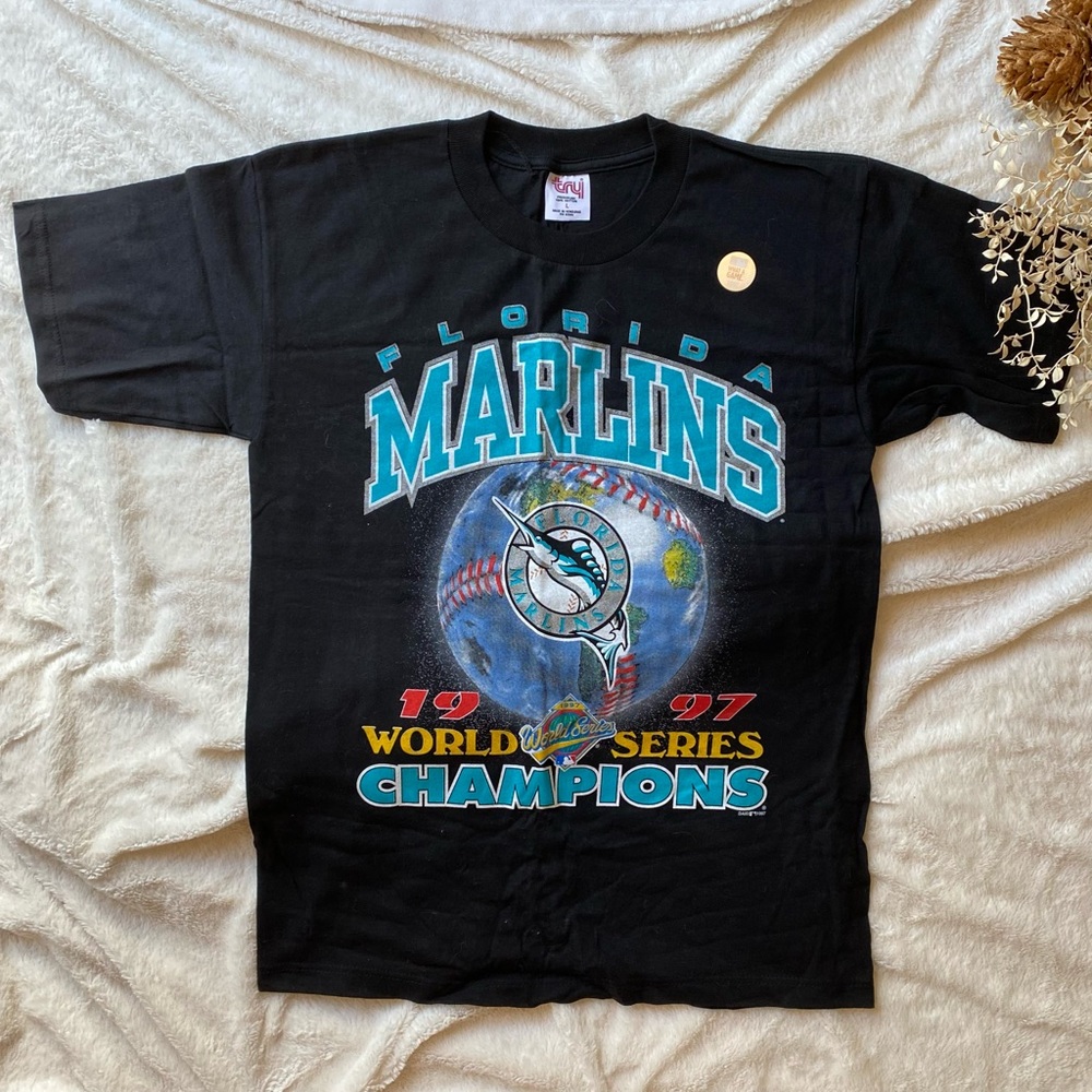 Original 1997 Florida marlins World Series champions vintage graphic tshirt